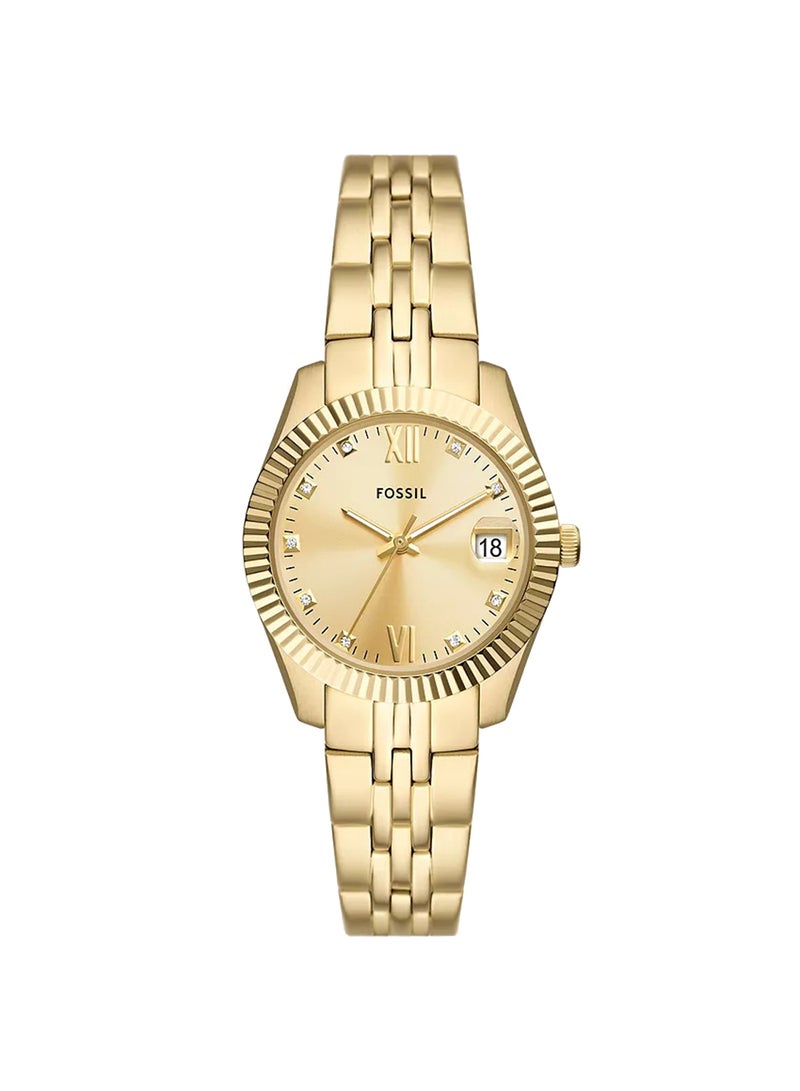 FOSSIL Women's Analog Round Shape Stainless Steel Wrist Watch ES5338 - 32 Mm  - Image 1