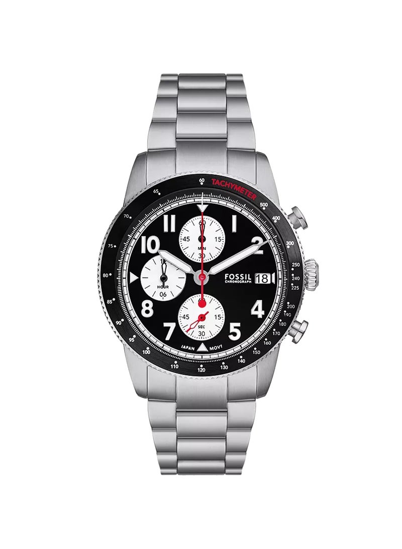 FOSSIL - Men's Analog Round Shape Stainless Steel Wrist Watch FS6045 - 42 Mm - Image 1