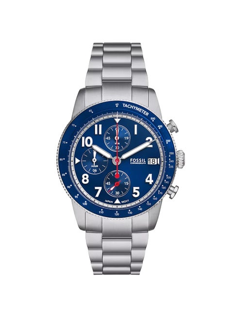 Men's Analog Round Shape Stainless Steel Wrist Watch FS6047 - 42 Mm