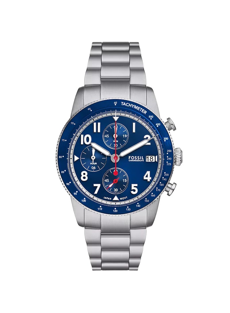 FOSSIL - Men's Analog Round Shape Stainless Steel Wrist Watch FS6047 - 42 Mm - Image 1