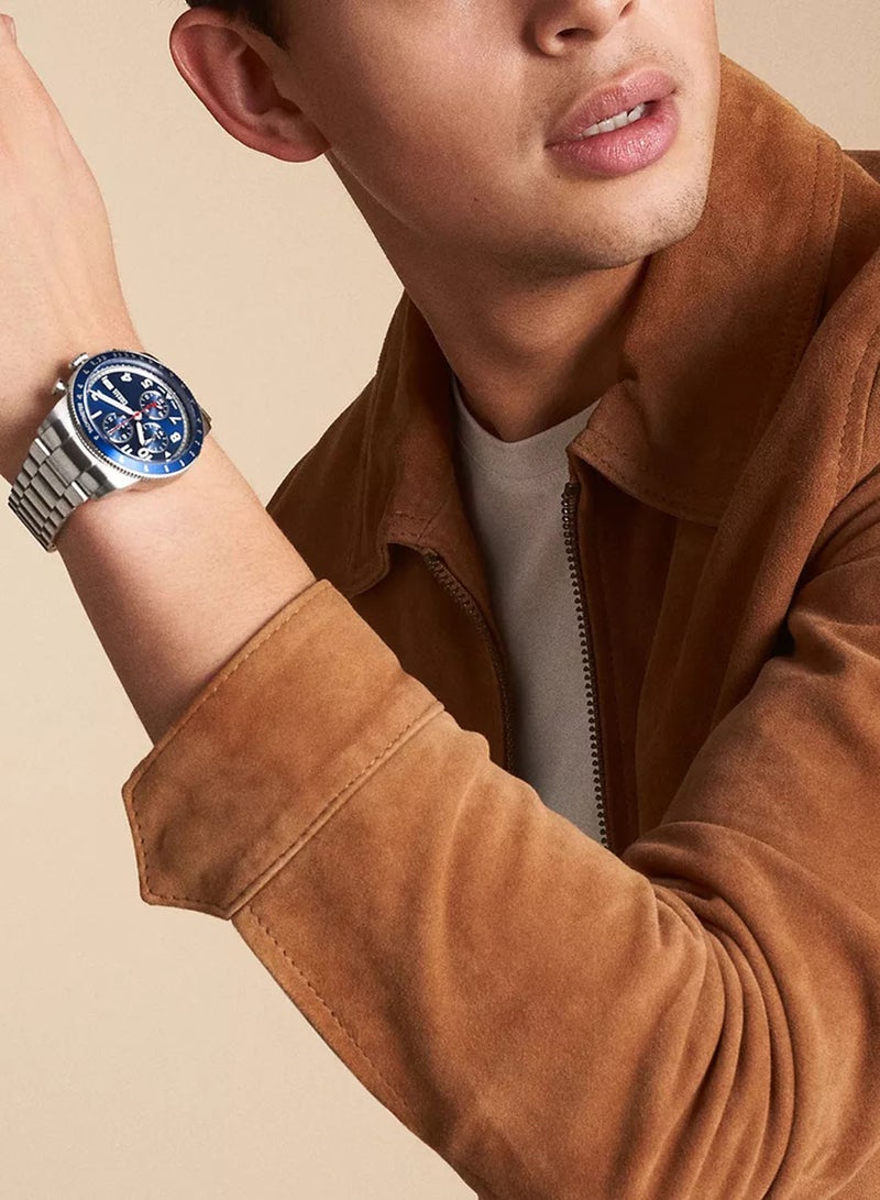 FOSSIL - Men's Analog Round Shape Stainless Steel Wrist Watch FS6047 - 42 Mm - Image 1