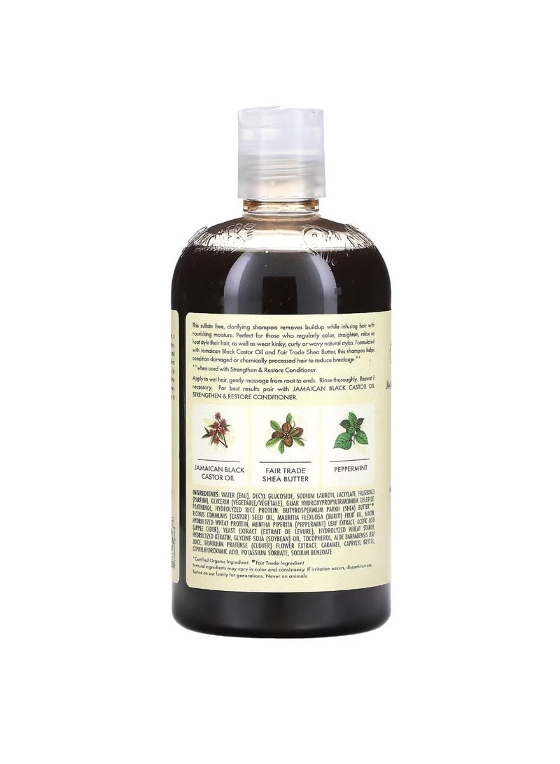 SheaMoisture Jamaican Black Castor Oil Strengthen & Restore Shampoo 384ml - Image 2
