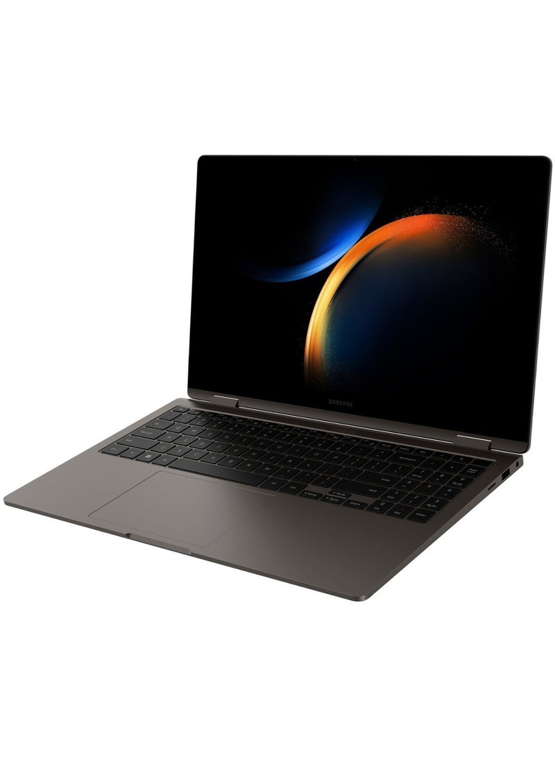 Galaxy Book 3 Pro X360 2 in 1 Laptop With 15.6-Inch FHD Display Core i7-1360P Processor/16GB RAM/512GB SSD/Intel Iris XE Graphics/Windows 11 Home English graphite