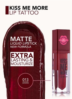 flormar Kiss Me More Lip Tattoo New - 013 Sangria Red  - Image 2
