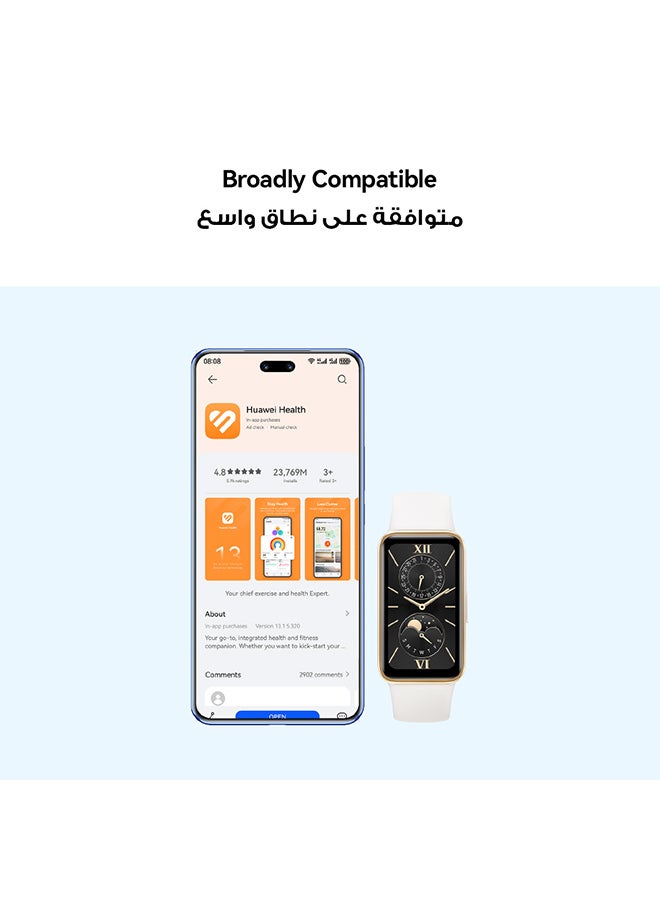 ساعة ذكية باند 9 بقدرة 140 مللي أمبير في الساعة مزودة بميزة تتبع النوم ومتتبع اللياقة البدنية والصحة باللون الأبيض - pnsku/N70057904V/45/_/1717421780/3ae0a97c-d923-4ea6-85b7-27f13587f1af