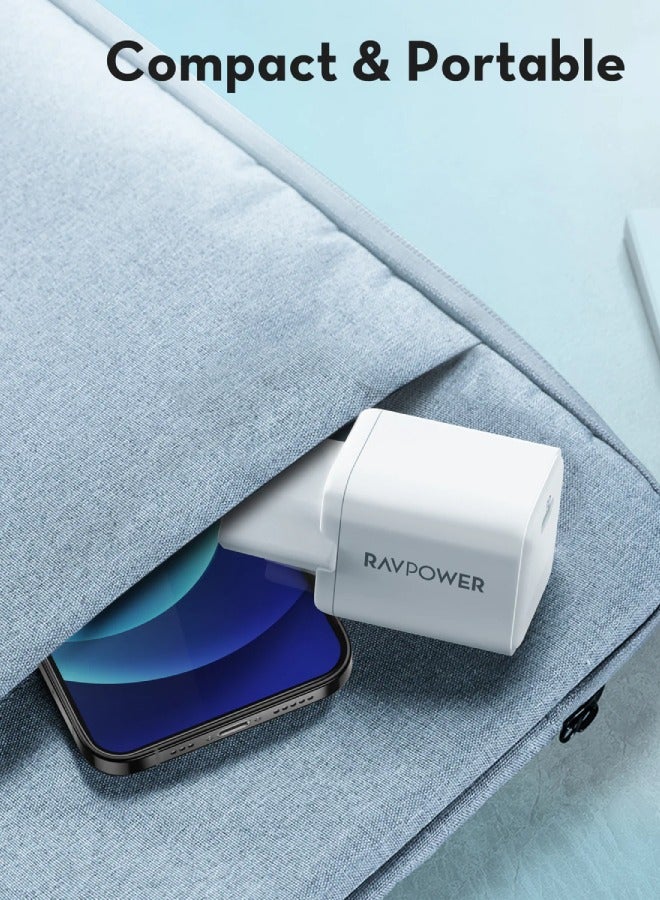 RAVPOWER PD 20W Wall Charger RP-PC167 White  - Image 4