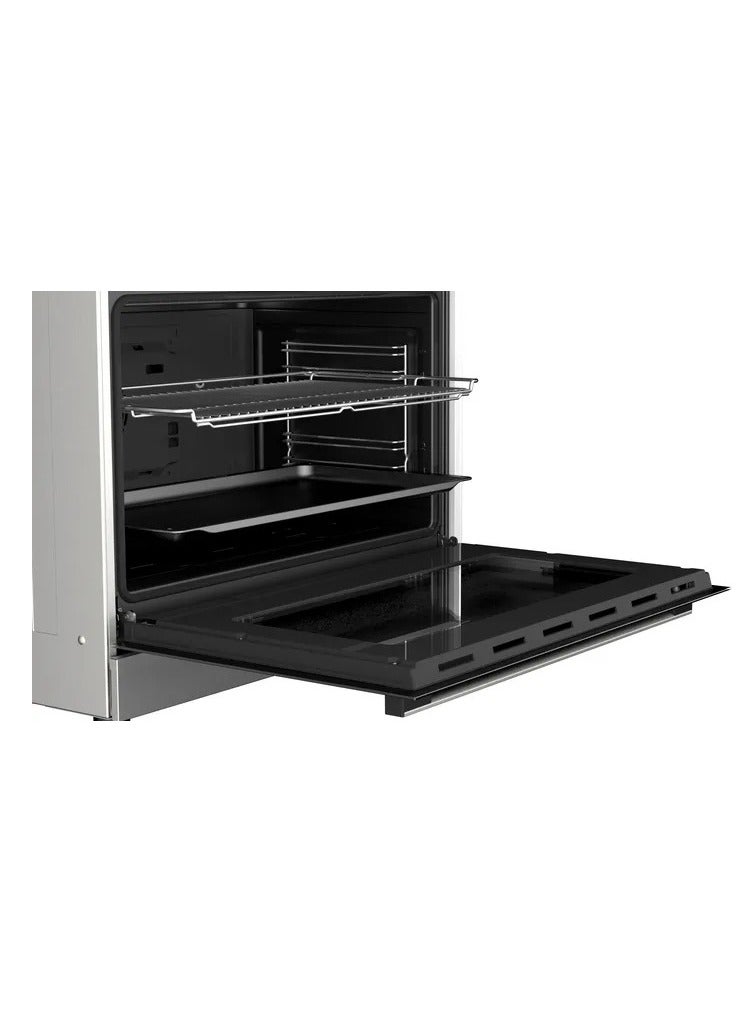 BOSCH - Gas cooker Series 2, 90 * 60 cm, 5 Burners, Stainless Steel, 125 l Oven - HGV1F0U50S Silver - Image 1