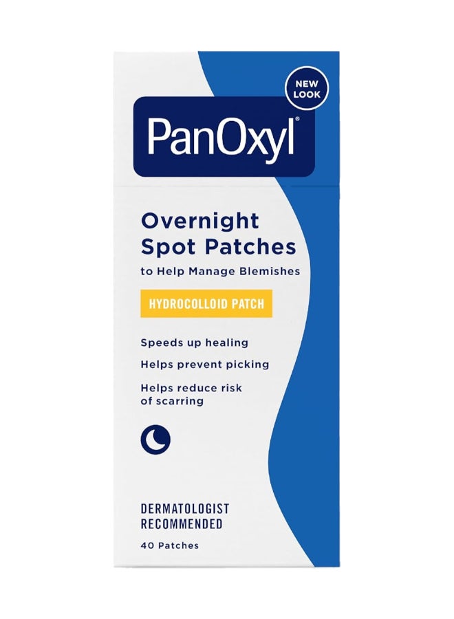PanOxyl - Overnight Spot Patches, Hydrocolloid Patch 40 Counts Packaging May Vary - Image 1