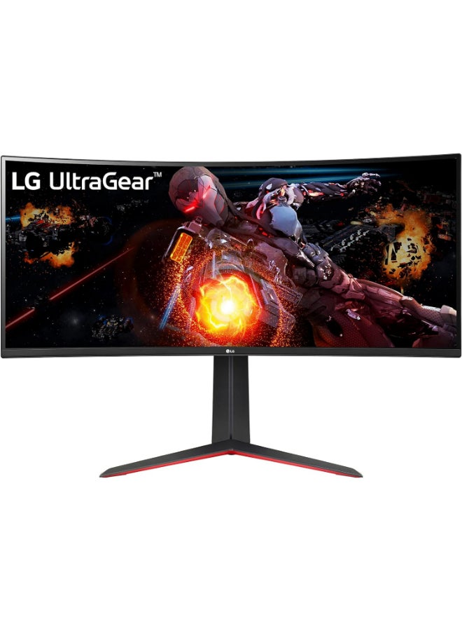 34" UltraGear QHD Curved Gaming Monitor, VA Panel, 160Hz Refresh Rate & 5ms Response Time, AMD FreeSync Premium, sRGB 99% (Typ.) & HDR 10, 7Wx2ch Speakers, HDMI / DisplayPort, 34GP63A-B Black