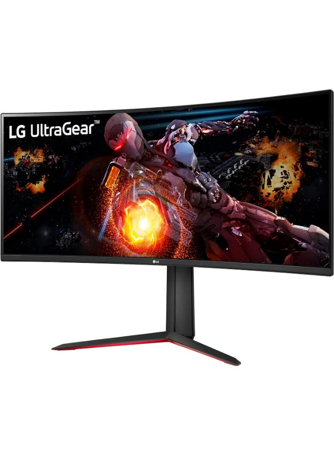 34" UltraGear QHD Curved Gaming Monitor, VA Panel, 160Hz Refresh Rate & 5ms Response Time, AMD FreeSync Premium, sRGB 99% (Typ.) & HDR 10, 7Wx2ch Speakers, HDMI / DisplayPort, 34GP63A-B Black