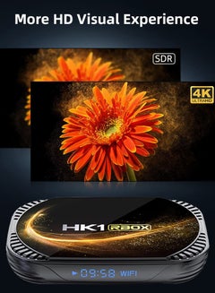 وونكت صندوق تلفاز ذكي صغير يعمل بنظام أندرويد 11.0 HK1 RBOX X4S Amlogic S905X4 رباعي النواة 64 بت ARM Cortex-A55 يدعم 2.4 جيجا/5 جيجا واي فاي مزدوج BT 4.0 Ultra HD 8K/4K HDR H.265 USB 2.0 TV Set Top Box  - Image 4