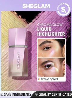 SHEGLAM Chroma Glow Bloom Liquid Highlighter Flying Comet pink 