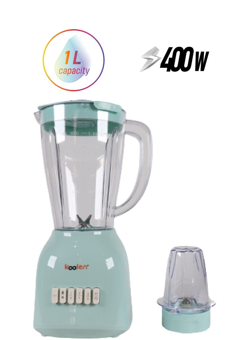 كولن Blender 6 Speed 2 In 1 1 L 400 W 801107012 Green  - Image 1