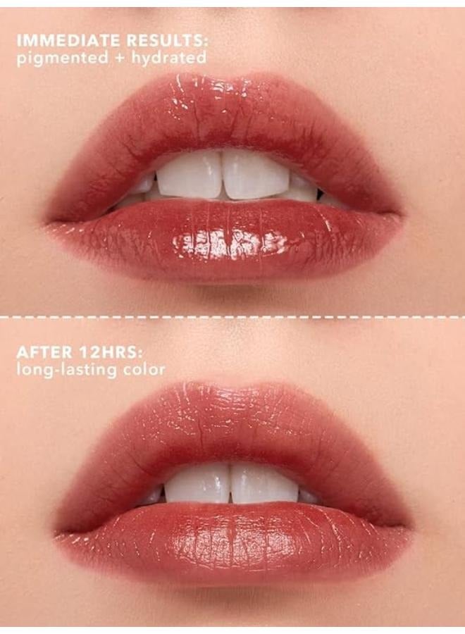 SHEGLAM Lip Tint From Shiglam Long Lasting Lip Gloss High Shine All Day Long Moisturizes Lips And Does Not Stick Luxurious For Dry Lips Good Habits Red - Image 3