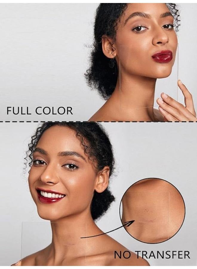 SHEGLAM Lip Tint From Shiglam Long Lasting Lip Gloss High Shine All Day Long Moisturizes Lips And Does Not Stick Luxurious For Dry Lips Good Habits Red - Image 5
