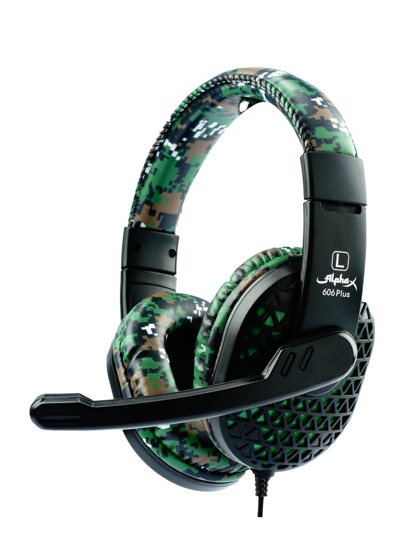 ألفا اكس سماعة رأس سلكية للألعاب 606 بلس لأجهزة PS4/PS5/XBox/Switch/PC - Image 1