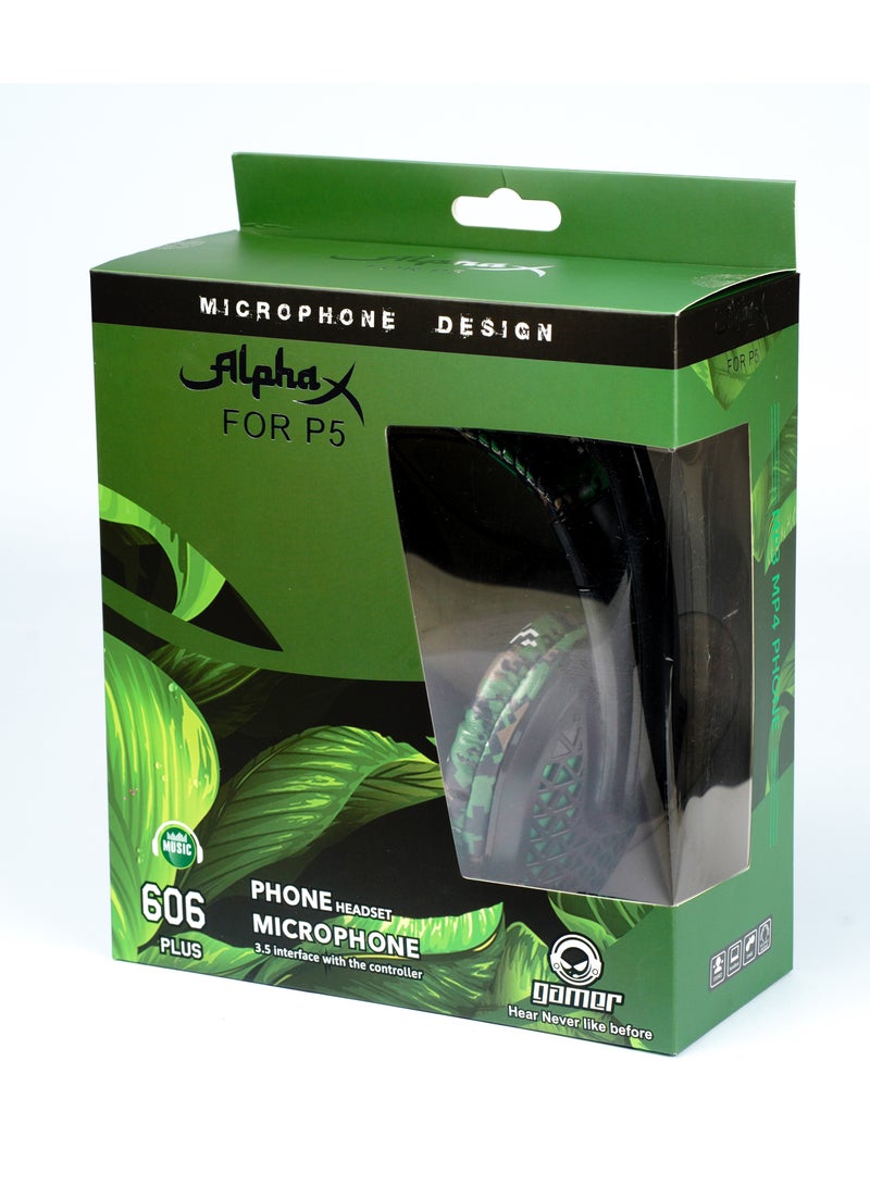 ألفا اكس سماعة رأس سلكية للألعاب 606 بلس لأجهزة PS4/PS5/XBox/Switch/PC - Image 5