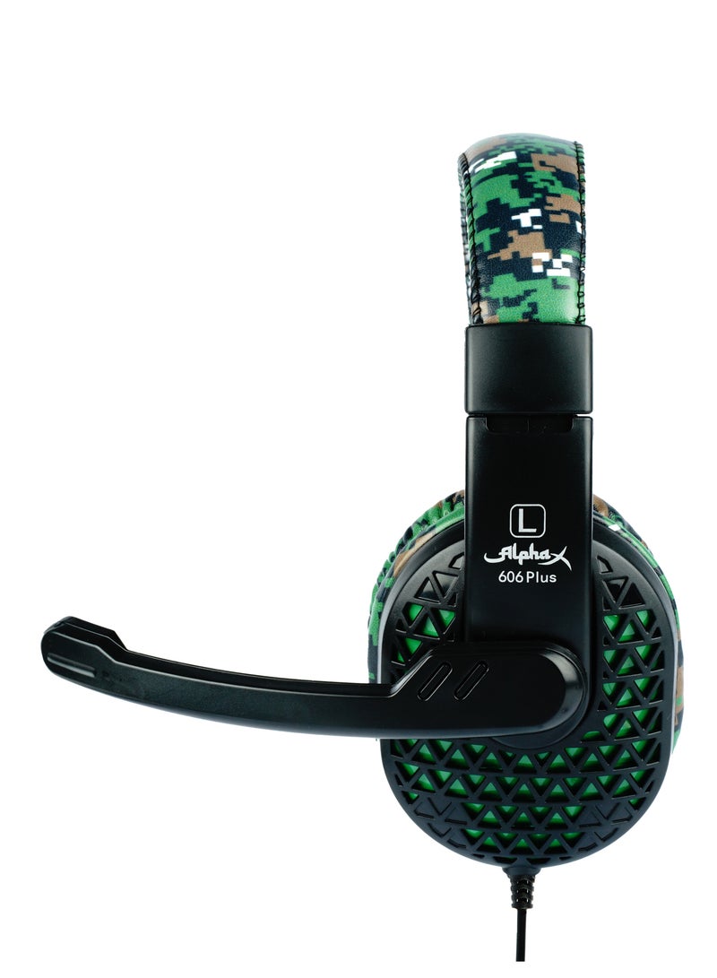 ألفا اكس سماعة رأس سلكية للألعاب 606 بلس لأجهزة PS4/PS5/XBox/Switch/PC - Image 2