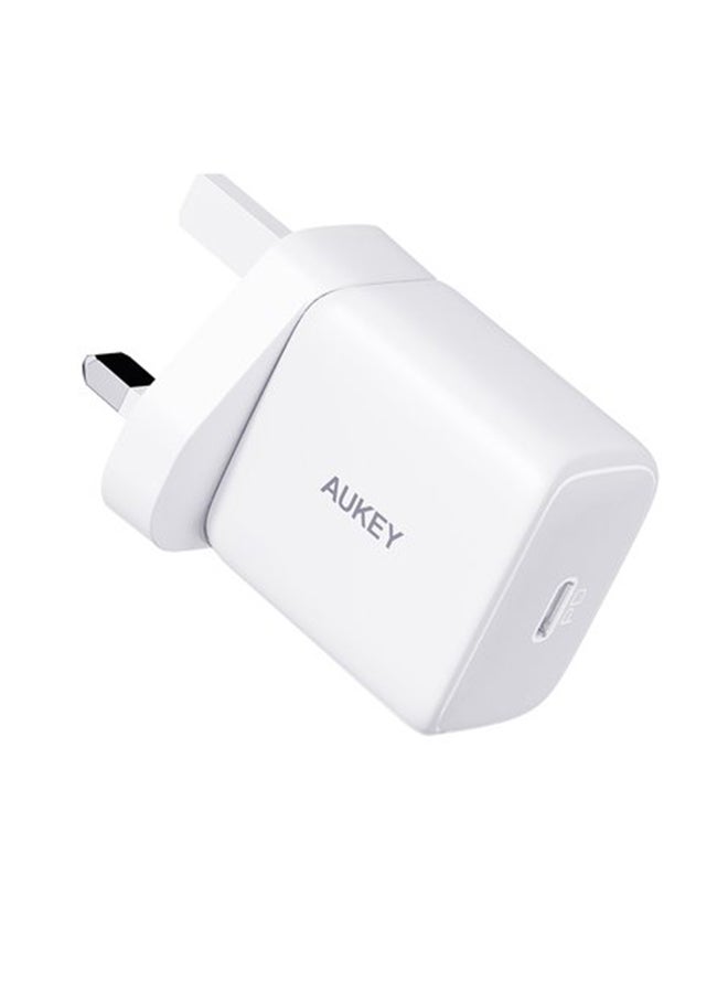 Aukey Portable 30W PD Wall Charger White - Image 2