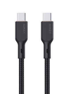 Nylon Braided USB-C To USB-C Cable With Kevlar Core 1M 100W Black