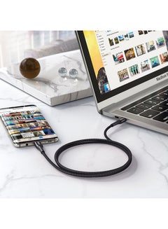 Aukey Kevlar Core USB-C To C Cable 1.2M Black  - Image 4