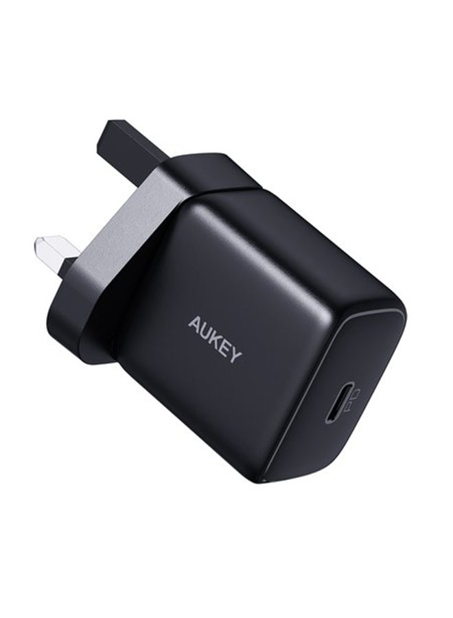 Aukey Portable 30W PD Wall Charger Black  - Image 1
