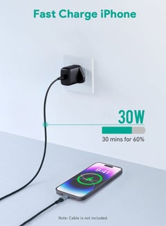 Aukey Portable 30W PD Wall Charger Black  - Image 2