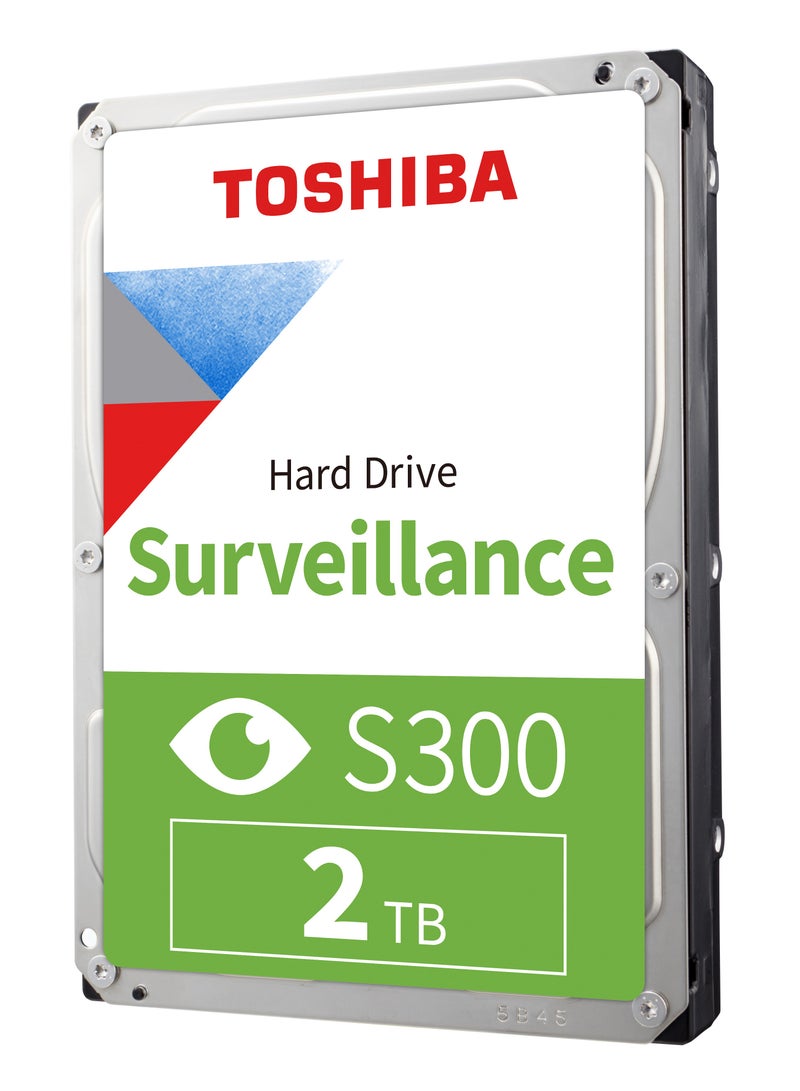 Toshiba S300 Surveillance HDD - 3.5" SATA Internal Hard Drive Supports Up To 64 HD Cameras At A 180TB/Year Workload (HDWT720UZSVA) 2 TB - Image 1