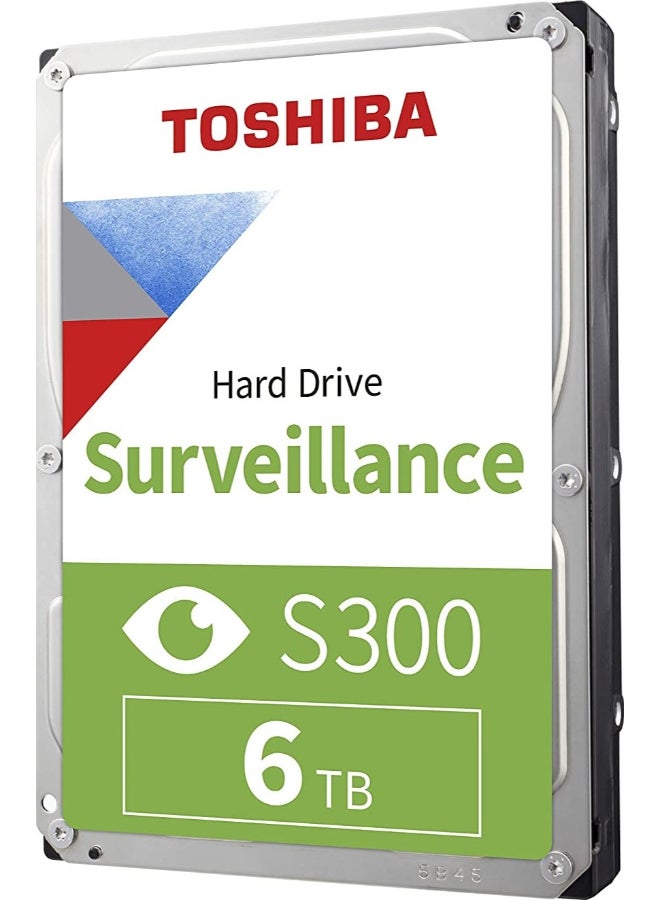 توشيبا محرك الأقراص الصلبة الداخلي SATA S300 مقاس 3.5 بوصة، يدعم 64 كاميرا بعبء عمل يبلغ 180 تيرابايت/عام (HDWT860UZSVA) - Image 2