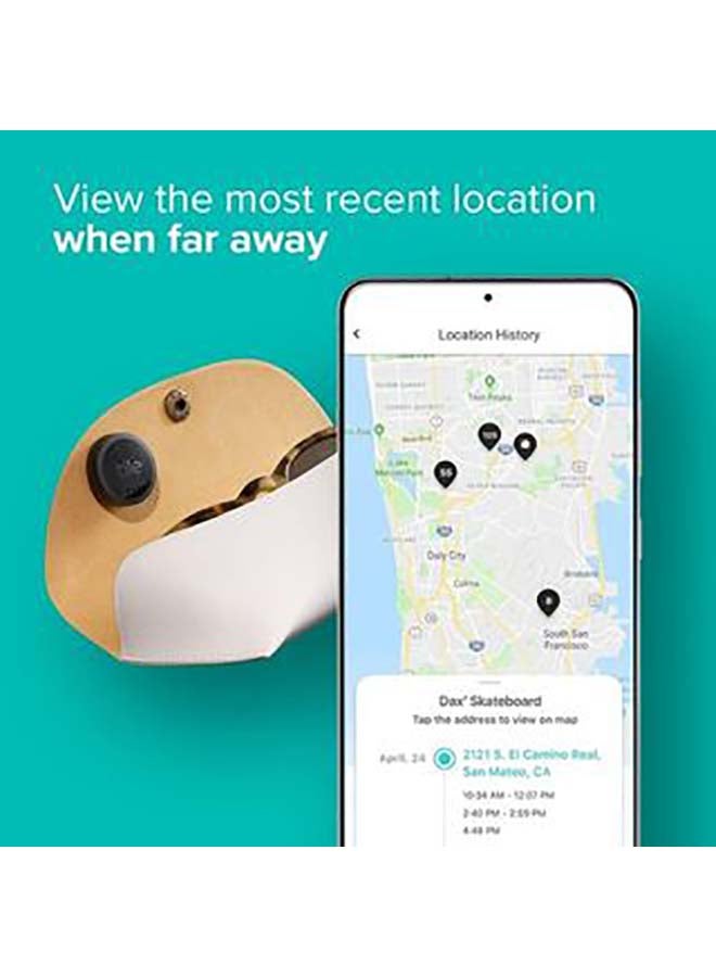 تايل ملصق 2022 مكتشف عناصر بلوتوث، حزمة واحدة، نطاق العثور على 75 مترًا، يعمل مع Alexa وGoogle Home، متوافق مع iOS وAndroid، ابحث عن مفاتيحك وأجهزة التحكم عن بعد والمزيد، - Image 4