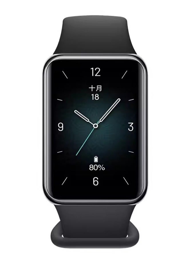 Honor Smart Band 9 Activity Fitness Tracker with 1.57" Touch AMOLED Screen,Pedometer,96 Sport Modes,Blood Oxygen,Heart Rate,Stress and Sleep Monitor,5ATM Waterproof Fitness Watch for iPhone&Android black  - Image 1