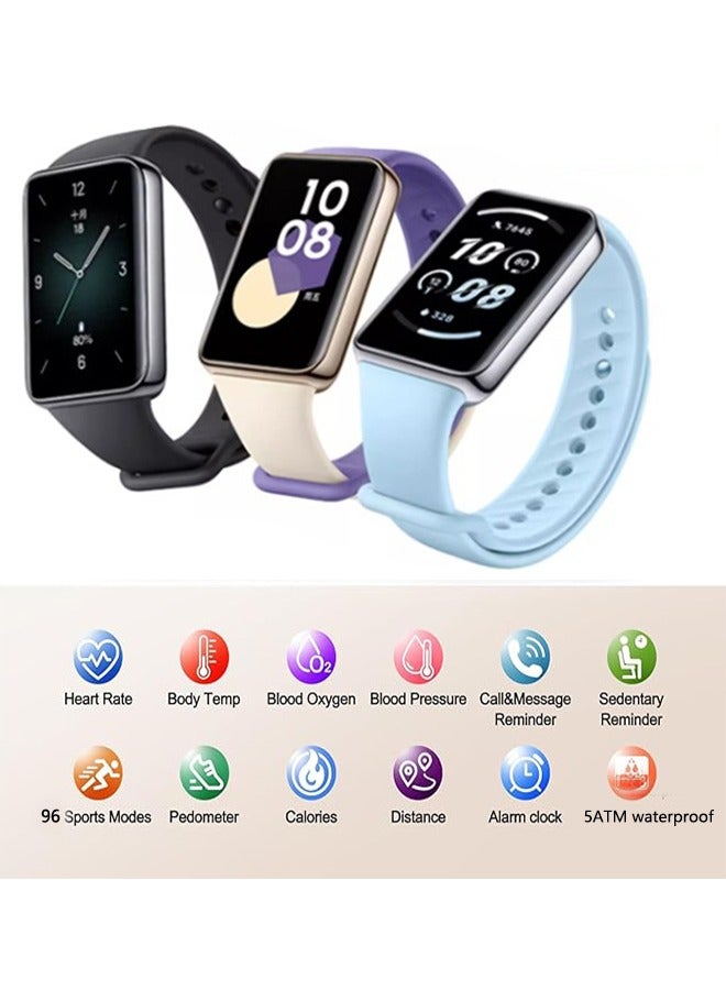 Honor Smart Band 9 Activity Fitness Tracker with 1.57" Touch AMOLED Screen,Pedometer,96 Sport Modes,Blood Oxygen,Heart Rate,Stress and Sleep Monitor,5ATM Waterproof Fitness Watch for iPhone&Android black  - Image 3