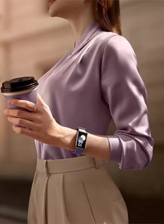 Honor Smart Band 9 Activity Fitness Tracker with 1.57" Touch AMOLED Screen,Pedometer,96 Sport Modes,Blood Oxygen,Heart Rate,Stress and Sleep Monitor,5ATM Waterproof Fitness Watch for iPhone&Android purple  - Image 2