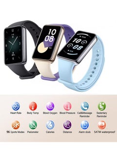 Honor Smart Band 9 Activity Fitness Tracker with 1.57" Touch AMOLED Screen,Pedometer,96 Sport Modes,Blood Oxygen,Heart Rate,Stress and Sleep Monitor,5ATM Waterproof Fitness Watch for iPhone&Android purple  - Image 4