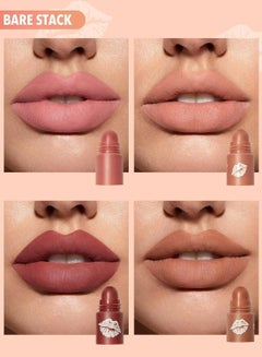 شيجلام مجموعة أحمر الشفاه Mega Lip Stacks 4 في 1 ذات اللمسة النهائية غير اللامعة  - Image 3