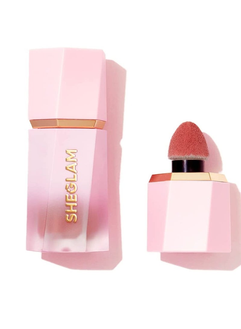 SHEGLAM Color Blossom Liquid Blush   Swipe Right Red - Image 1