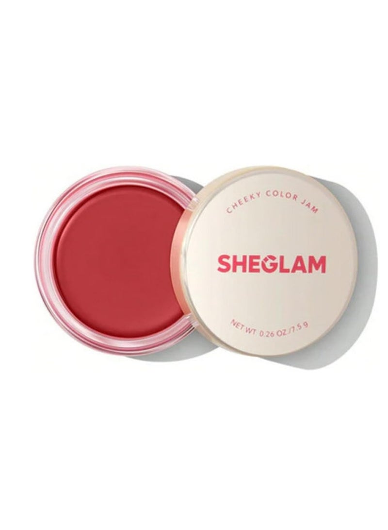 SHEGLAM Sunday Picnic Cheeky Color Jam Facial Blush 4.9 g, Rose Rose - Image 1