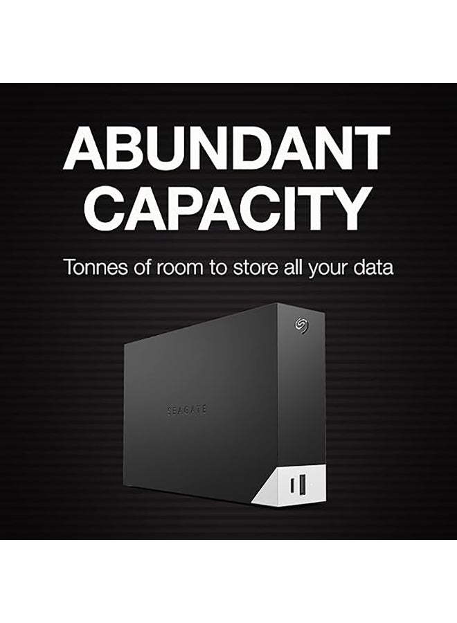 سيجيت - محرك أقراص ثابت خارجي One Touch HUB بسعة 12 تيرابايت، 2 منفذ USB، مقاس 3.5 بوصة، USB 3.0، كمبيوتر شخصي، كمبيوتر محمول وماك، رقم الطراز: STLC12000400 - Image 1