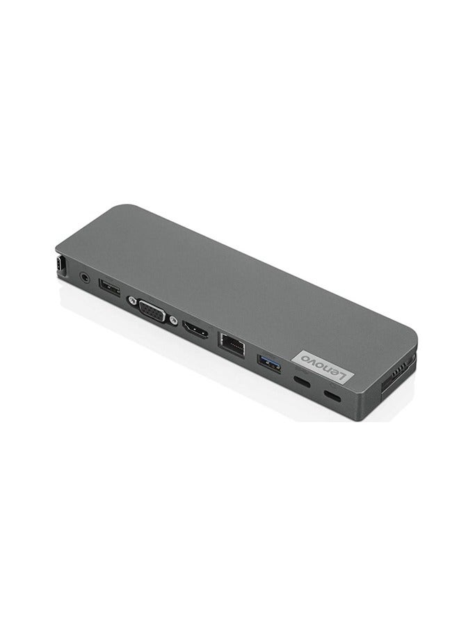 Lenovo - Lenovo USB C Mini Dock UK, 40AU0065UK Iron Grey - Image 1