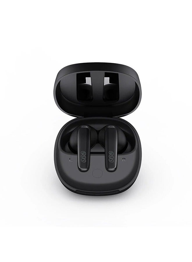 QCY - T13X TWS Wireless Earbuds With 5.3 Bluetooth,4 Microphones With ENC Noise Cancellation,Water Resistance,Touch Controls & Long Battery Life Black - Image 1