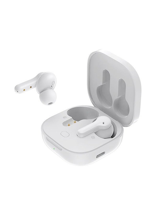 QCY - T13X Wireless Earbuds , Active Noise Cancellation Bluetooth Earphones, ANC Levels Transparency Mode EQ Settings , IPX5 Waterproof - White - Image 1