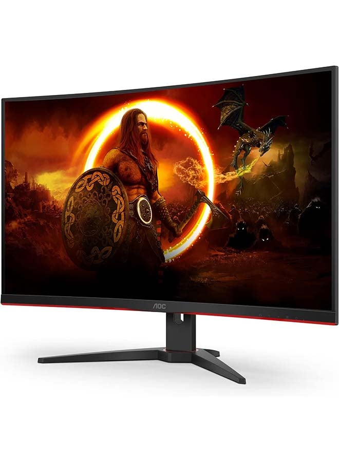 31.5-Inch Gaming Curved Monitor FHD VA Display, 250Hz Refresh Rate, 0.5ms Response Time, 1500R Curvature, AMD FreeSync Premium Technology, 16.7m Display Colors, Black | C32G2ZE2/79 Black