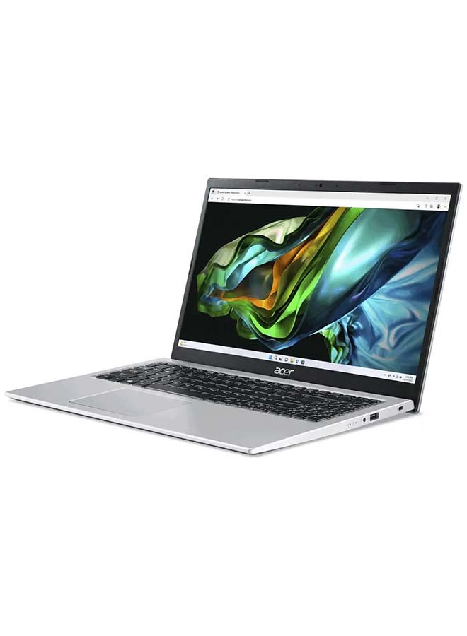 Aspire 3 A315 Laptop With 15.6-Inch Display, Core i3-N305 Processor/8GB RAM/256GB SSD/Intel UHD Graphics/DOS(Without Windows) English/Arabic Silver