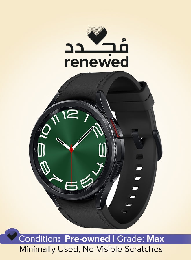 Samsung Renewed - Galaxy Watch 6 Classic 47 Mm GPS Smartwatch Graphite/Black - Image 1