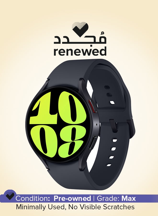 Samsung Renewed - Galaxy Watch 6 44 Mm GPS Smartwatch Graphite - Image 1