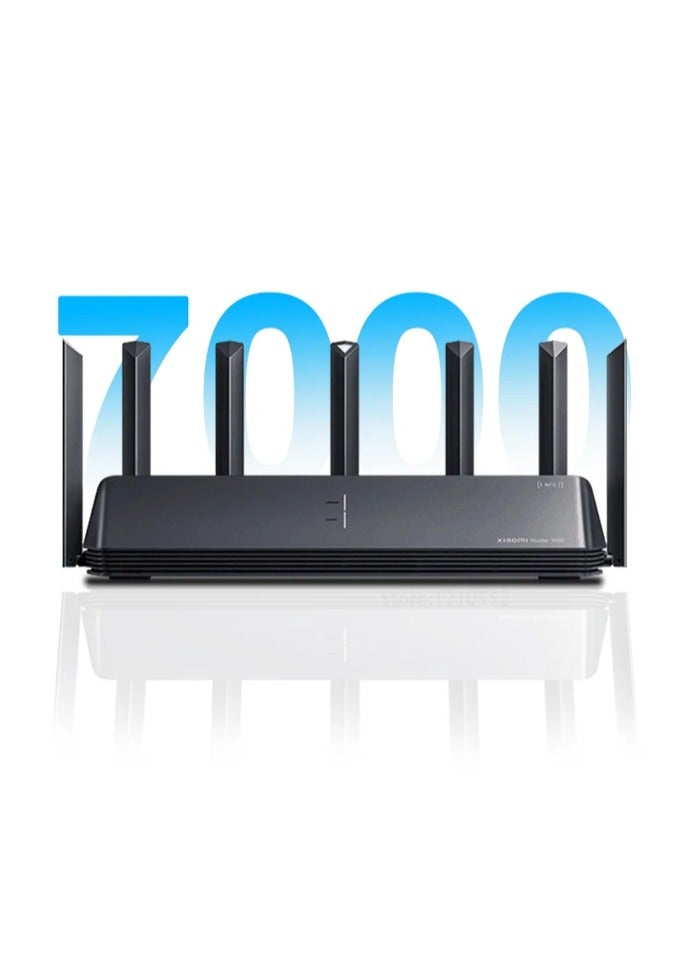 Xiaomi - Router BE7000 Tri-Band WiFi Repeater VPN 1GB Mesh USB 3.0 IPTV 4 x 2.5G Ethernet Ports Modem Signal Amplifier PPPoE Black - Image 1