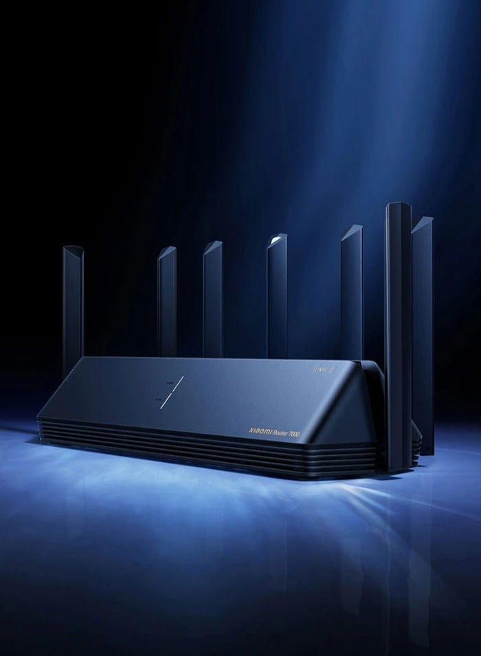 Xiaomi - Router BE7000 Tri-Band WiFi Repeater VPN 1GB Mesh USB 3.0 IPTV 4 x 2.5G Ethernet Ports Modem Signal Amplifier PPPoE Black - Image 1