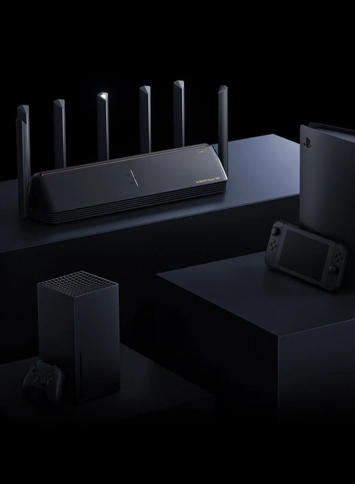 Xiaomi - Router BE7000 Tri-Band WiFi Repeater VPN 1GB Mesh USB 3.0 IPTV 4 x 2.5G Ethernet Ports Modem Signal Amplifier PPPoE Black - Image 1