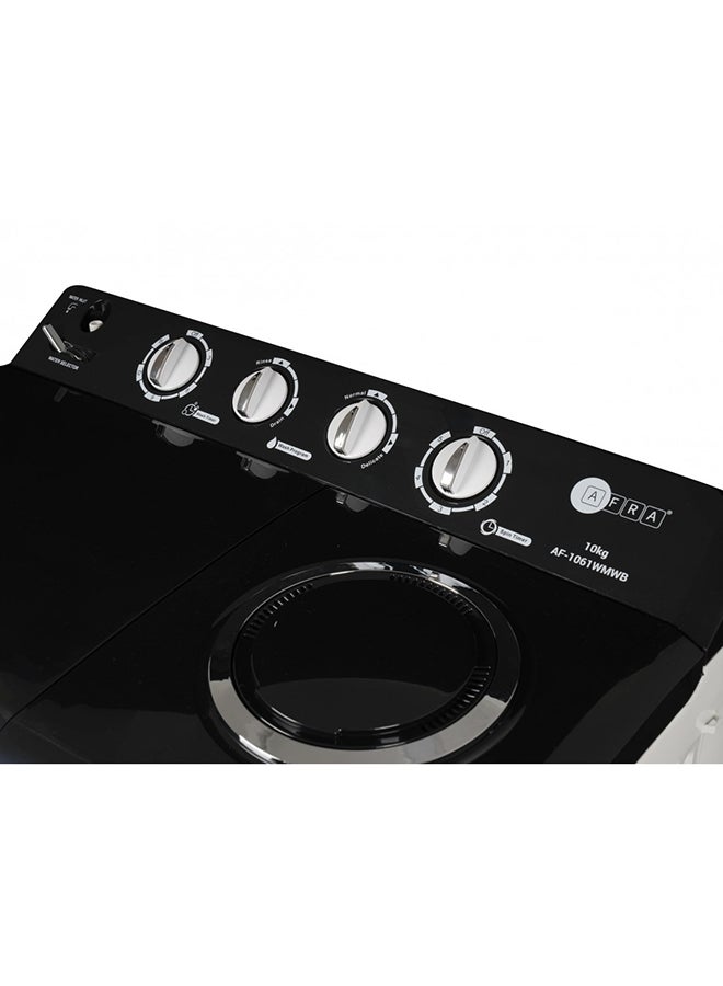 AFRA Japan Washing Machine-Top Load, Twin Tub, Semi-Automatic, Freestanding, Deurable Plastic Housing, Washing G-Mark, ESMA, ROHS, And CB Certified, 2 Years Warranty 10 kg 450 W AF-1061WMWB White  - Image 5