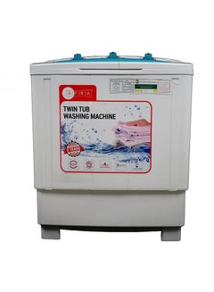 AFRA Japan Washing Machine-Top Load, Twin Tub, Semi-Automatic, Freestanding, Compact Design, Durable Plastic Housing, Washing  G-Mark, ESMA, ROHS, And CB Certified, 2 Years Warranty 7.5 kg 360 W AF-7552WMWT White  - Image 1